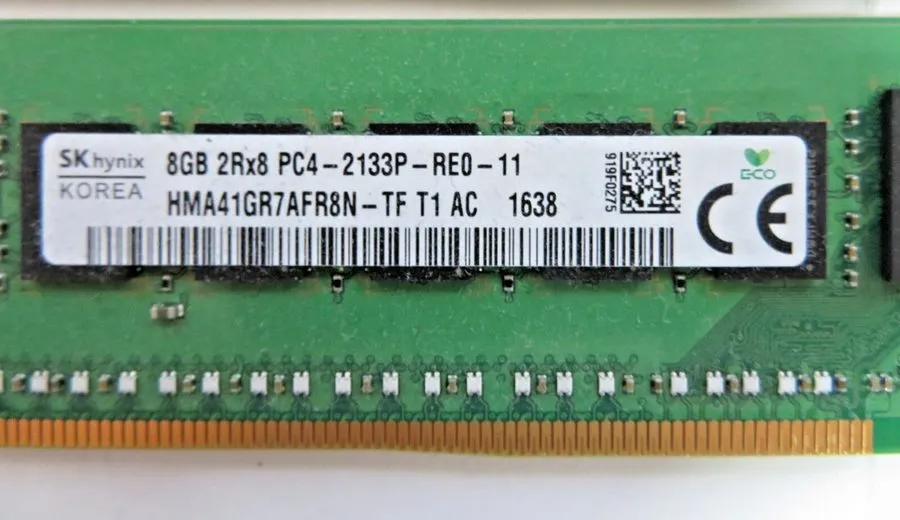 Модуль памяти SK Hynix 8GB (1x 8GB) PC4-2133P DDR4 ECC Server RAM HMA41GR7AFR8N-