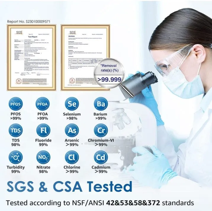 Насос Waterdrop G3P600 Reverse Osmosis System, NSF/ANSI 42 & 53 & 58 & 372 Certi