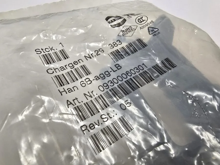 Разъём Harting 09300060301 HAN 6B-agg-LB Heavy Duty Power Connector Aluminum Str