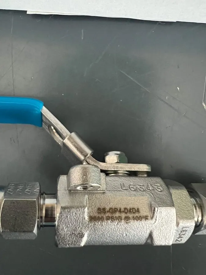 Клапан TyLok SS-GP4-D4D4 Stainless Steel Ball Valve 1/4” Tube OD Compression — фото лота 2