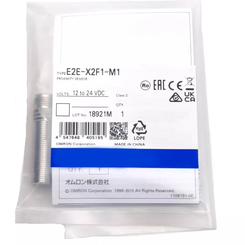 Датчик приближения Omron E2E-X2F1-M1 Inductive Proximity Sensor 2mm 12-24VDC PNP
