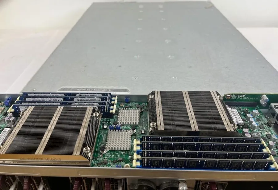 Материнская плата Supermicro 939-20 7-Node X10SLE-DF 14x E3-1231v3 448GB PC3L-12 — фото лота 1