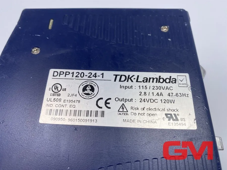 Блок питания TDK Lambda DPP120-24-1 DIN Rail Power Supply 24VDC 5A 120W 115 230V