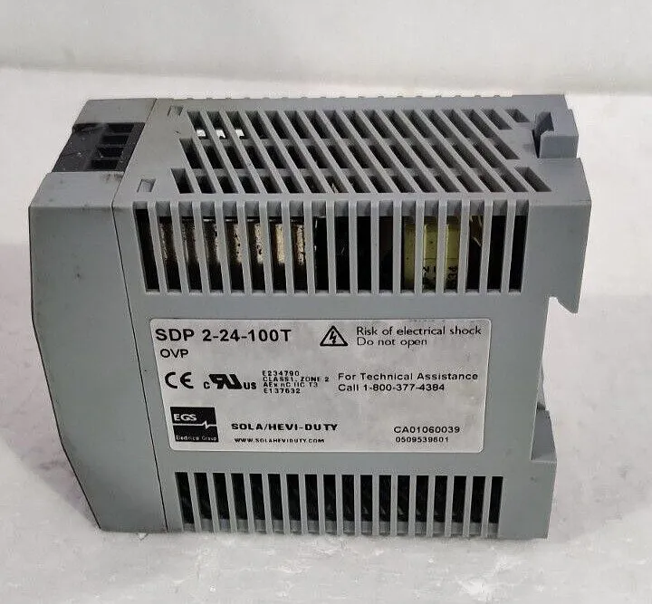 Блок питания Sola SDP2-24-100T DIN Rail Power Supply 24VDC 2.I A 50W NEC Class 2
