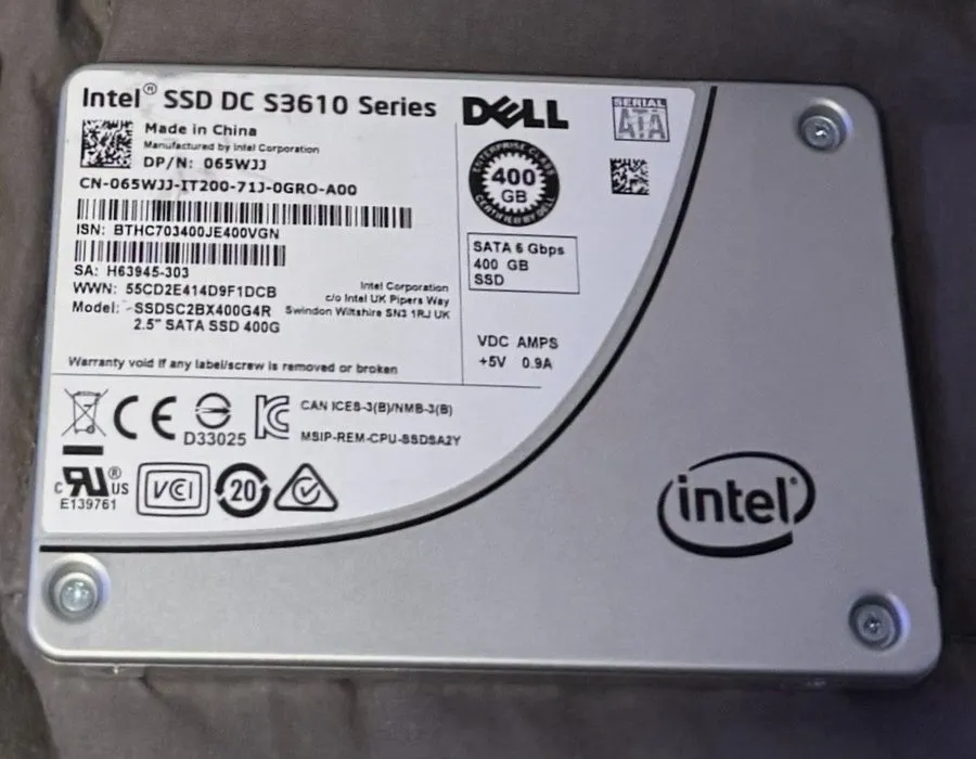 SSD-накопитель Intel DC S3610 400GB 2.5" SATA 6Gb/s Enterprise SSD SSDSC2BX400G4