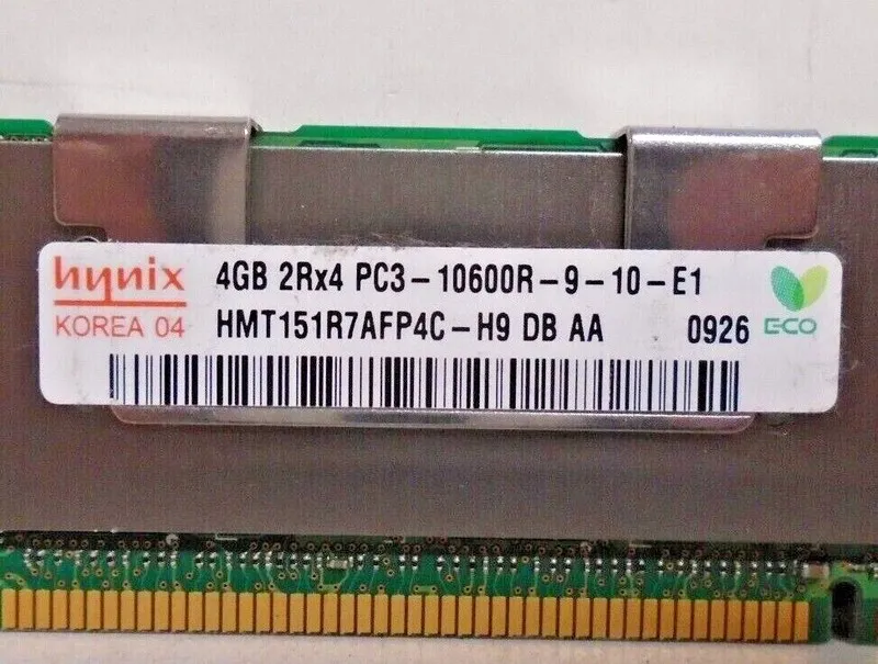 Модуль памяти Hynix HMT151R7AFP4C-H9 4GB PC3-10600R-9-10-E1 DDR3 ECC Server RAM