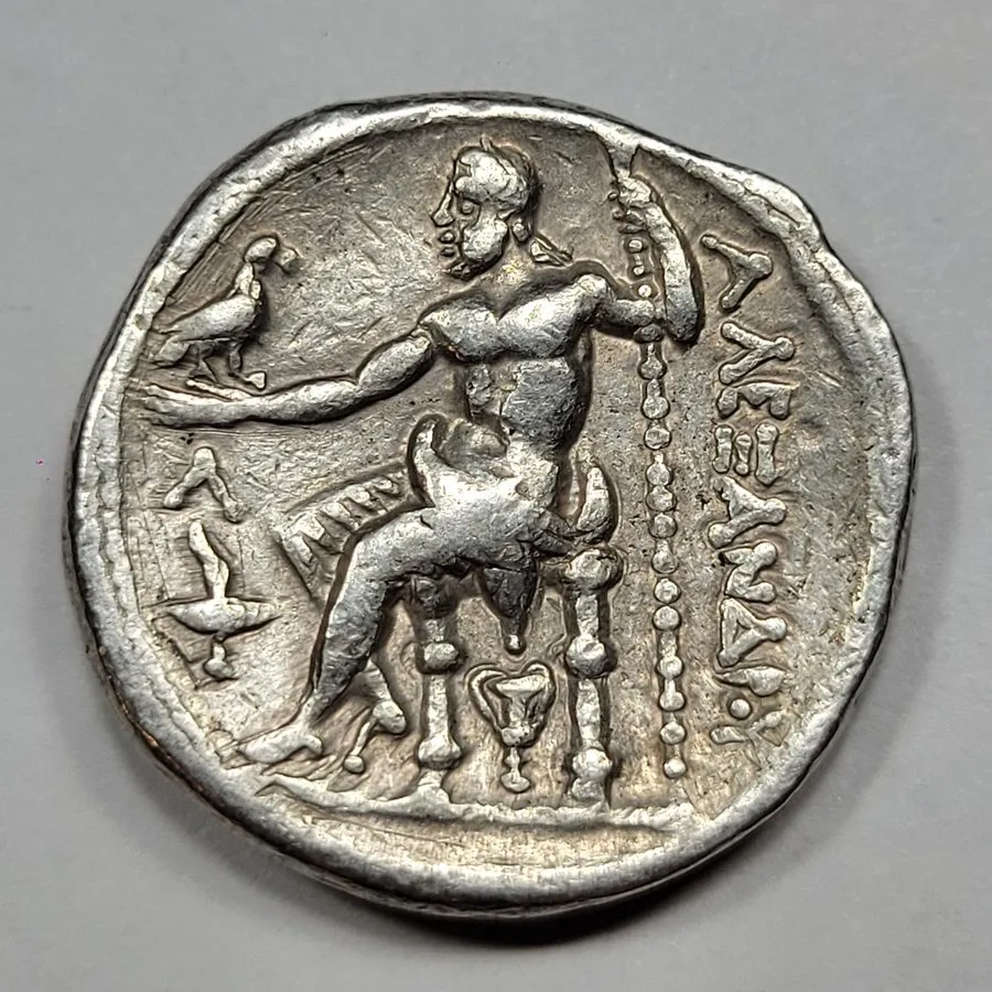 Лабораторный прибор ALEXANDER THE GREAT AR Tetradrachm 336-323 BC Macedonian Kin