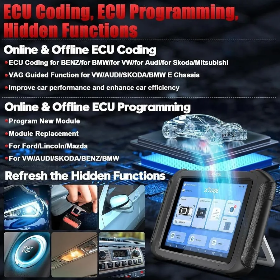 Эндоскоп XTOOL D9SPRO Auto Code Scanner E.CU Programming FCA DoIP Topology + End — фото лота 4