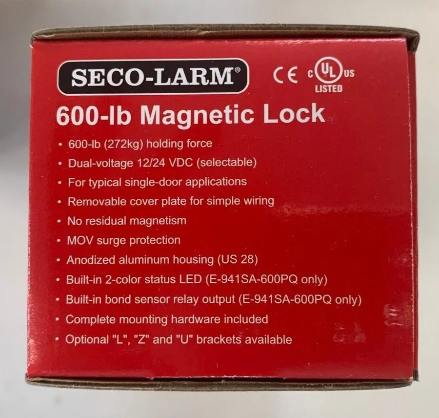 Оборудование видеонаблюдения SECO-LARM E-941SA-600 600lb Electromagnetic Lock No