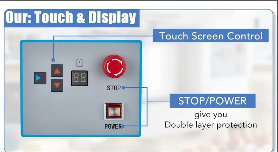 Миксер Commercial Food Mixer 10.5Qt Touch Screen Dough Mixer Timer 650W Dual Rot — фото лота 2
