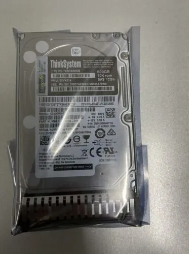 Сервер 7XB7A00025 ThinkSystem 2.5" 600GB 10K SAS 12Gb Hot Swap 512n HDD FRU 00YK — фото лота 3