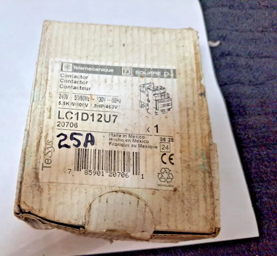 Контактор Square D Telemecanique LC1D12U7 TeSys Contactor