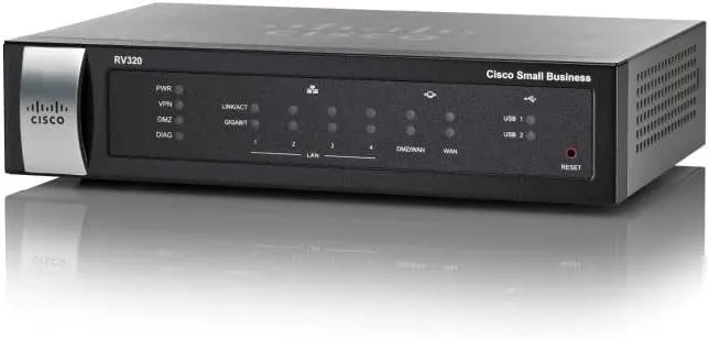 Маршрутизатор Cisco RV320-K9 Dual Gigabit WAN VPN Router