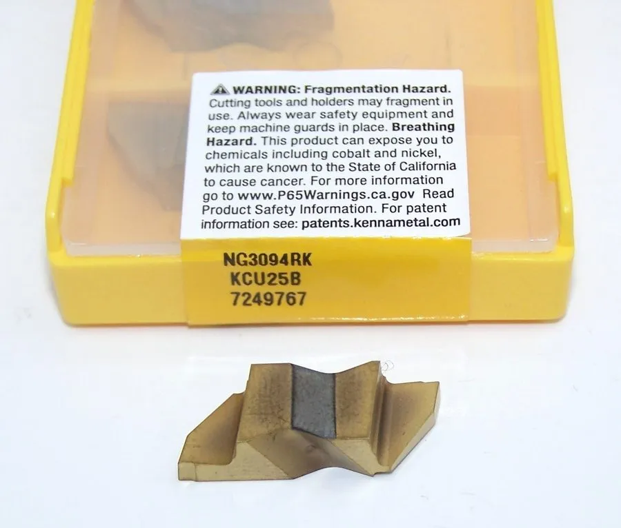 Режущий инструмент Kennametal Grooving Insert: NG3094RK KC730, Carbide INSERT