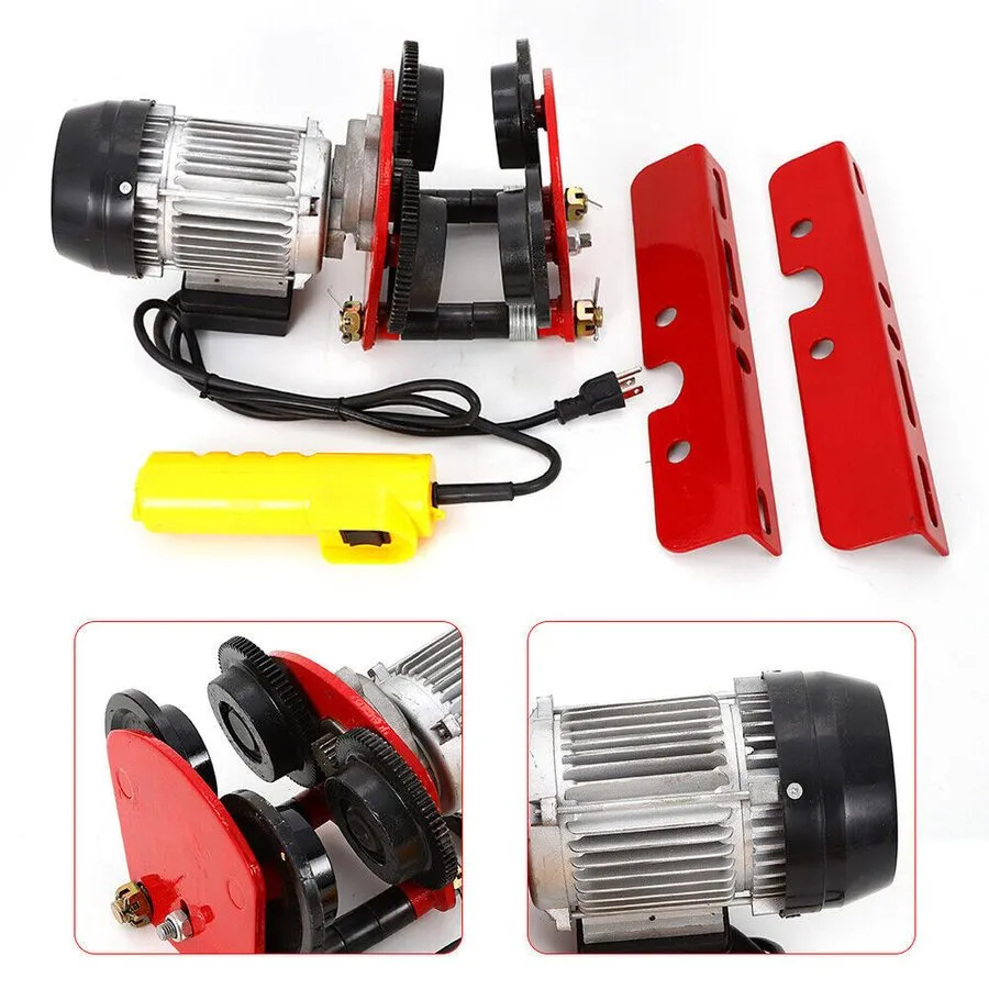 Таль 1Ton/2200lbs Electric Chain Hoist Motor Speed 1400r/Min Power Trolley 500W — фото лота 1