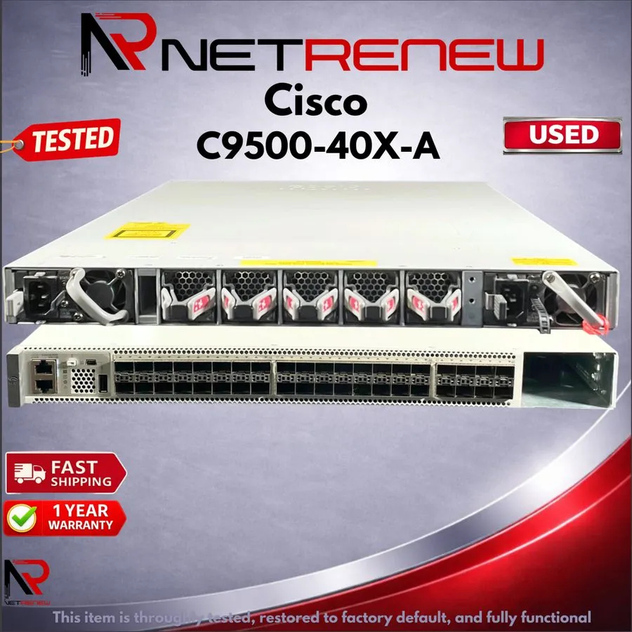 Коммутатор Cisco C9500-40X-A 40 Port 10G SFP+ Switch PWR-C4-950WAC-R
