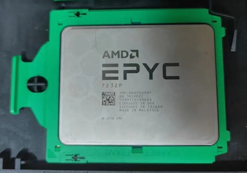 Процессор CPU unlocked processor AMD EPYC 7232P 8C 16T Clocked at 3.1GHz L3Cache