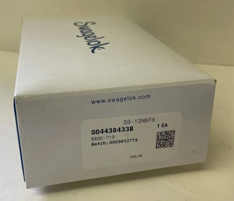 Клапан SWAGELOK SS-12NBF8 VALVE 1/2" 316 6000 PSIG SS-316