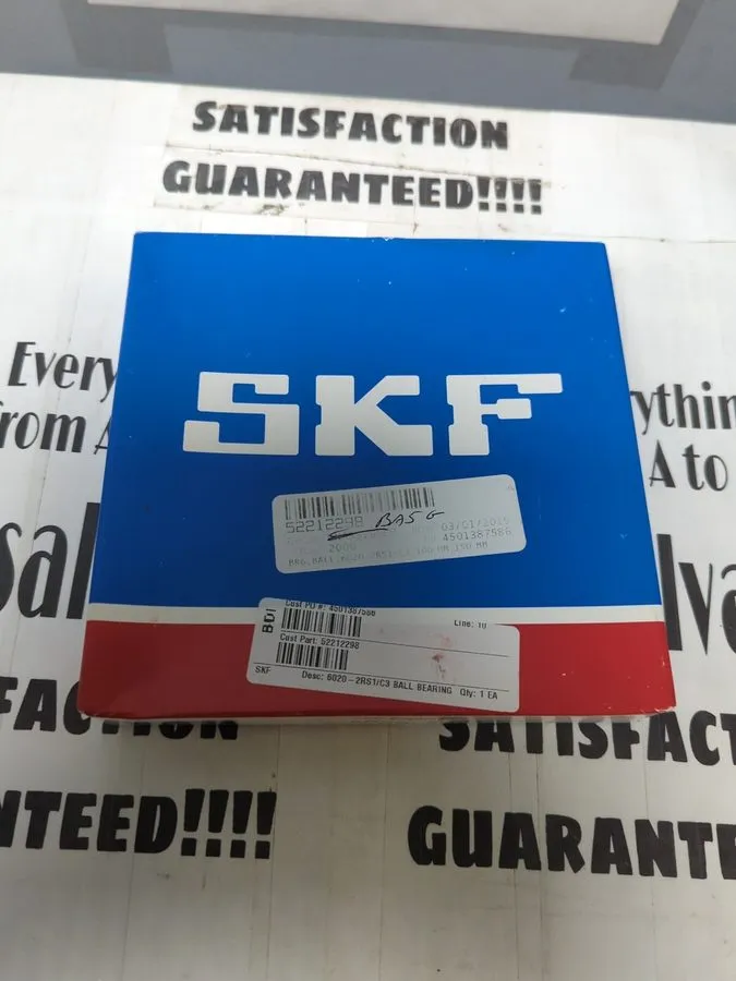 Подшипник SKF 6020-2RS1/C3 single row deep groove ball bearing