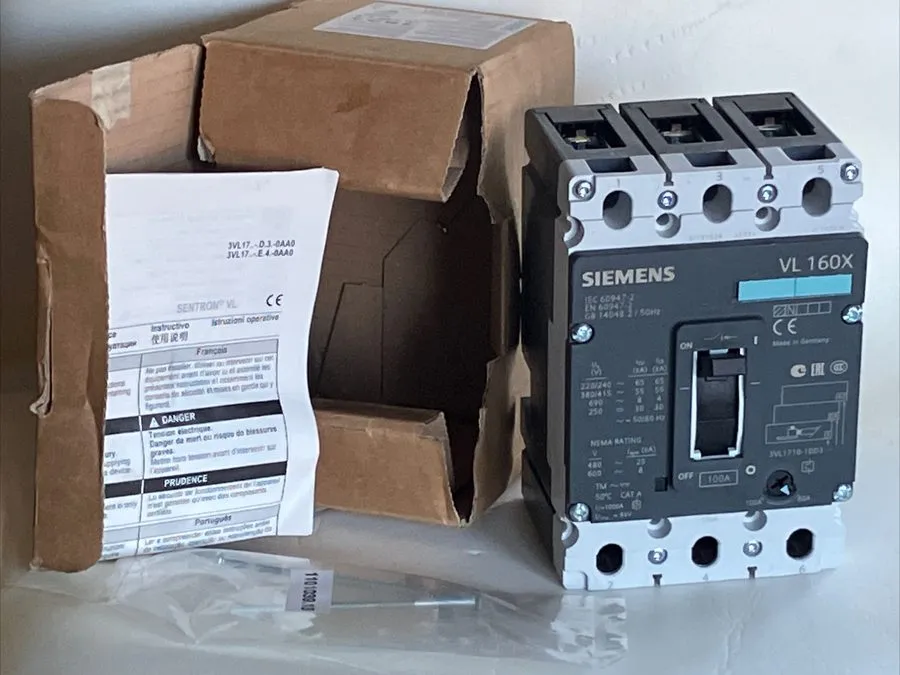 Автоматический выключатель Siemens 3VL1710-1DD33-0AA0 VL160X circuit breaker 3P  — фото лота 1