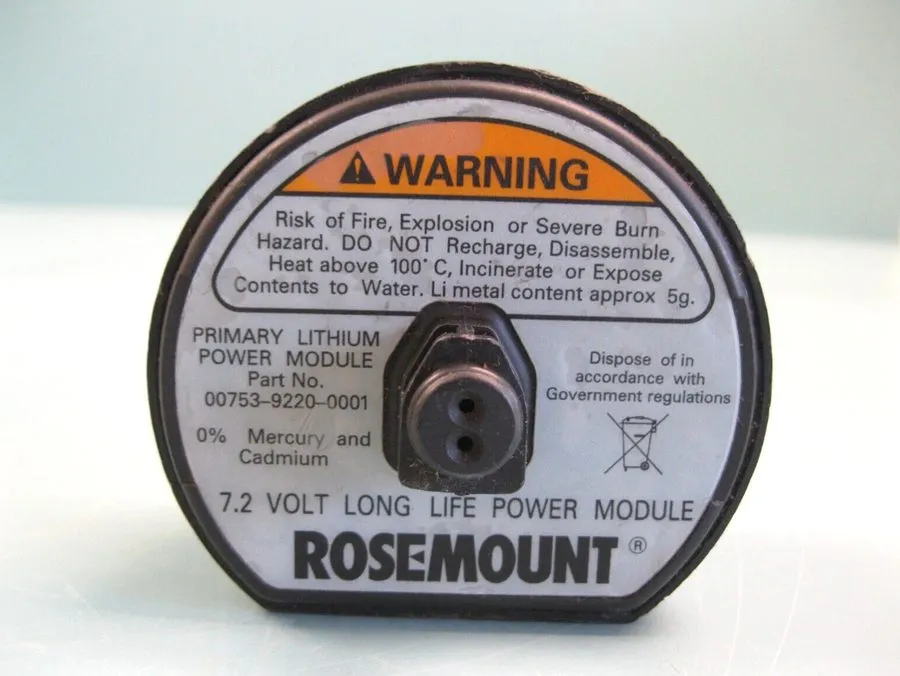 Датчик Rosemount Battery 00753-9220-0001 7.2 VOLT LITHIUM Battery Power Module