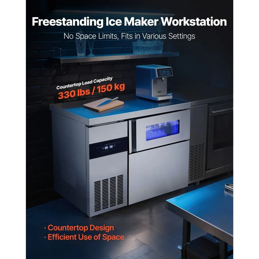 Льдогенератор Worktop Ice Machine Commercial 265lb/24h 126 Cubes