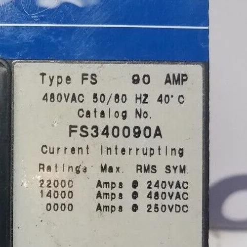 Автоматический выключатель FS340090A Eaton/Cutler Hammer 90A 480V 3P Circuit Bre