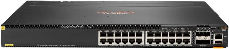 Коммутатор HPE 6300F 24-port 1GbE Class 4 PoE and 4-port SFP56 Switch