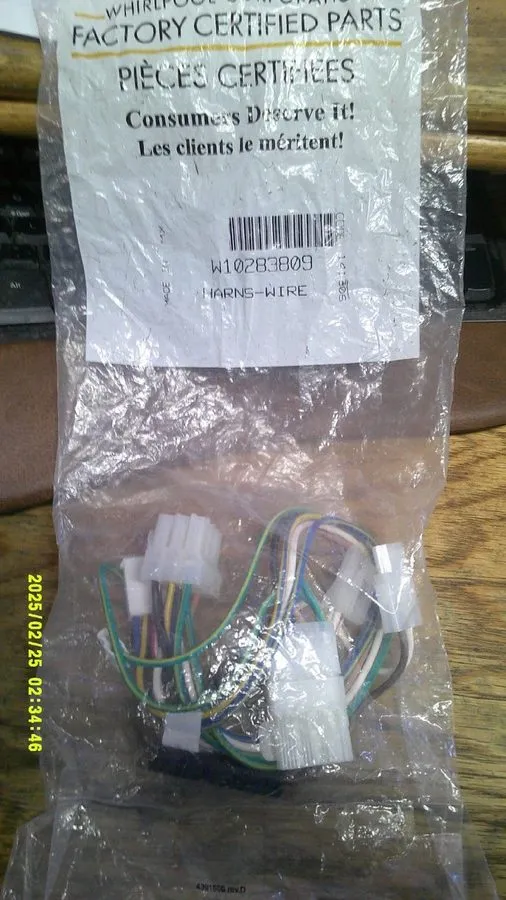 Жгут проводов W10283809 Whirlpool/Maytag refrigerator freezer wire harness — фото лота 1