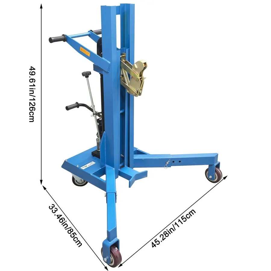 Складское оборудование 450kg/992Lbs Industrial Hydraulic Drum Handler Manual Oil