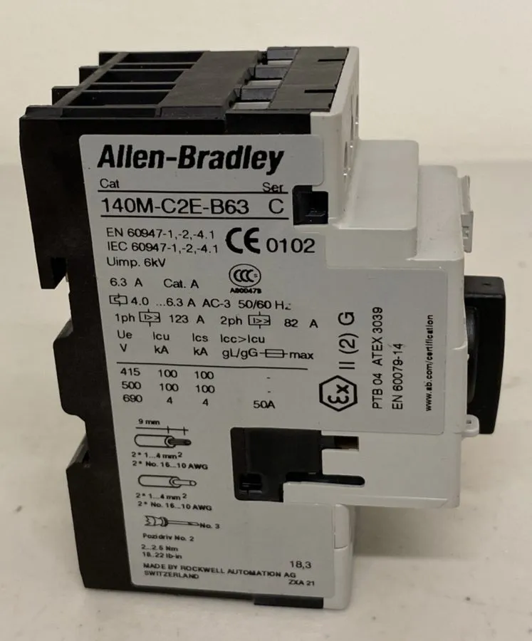 Автоматический выключатель Allen Bradley 4-6.3A 3 Pole Motor Protection Circuit 