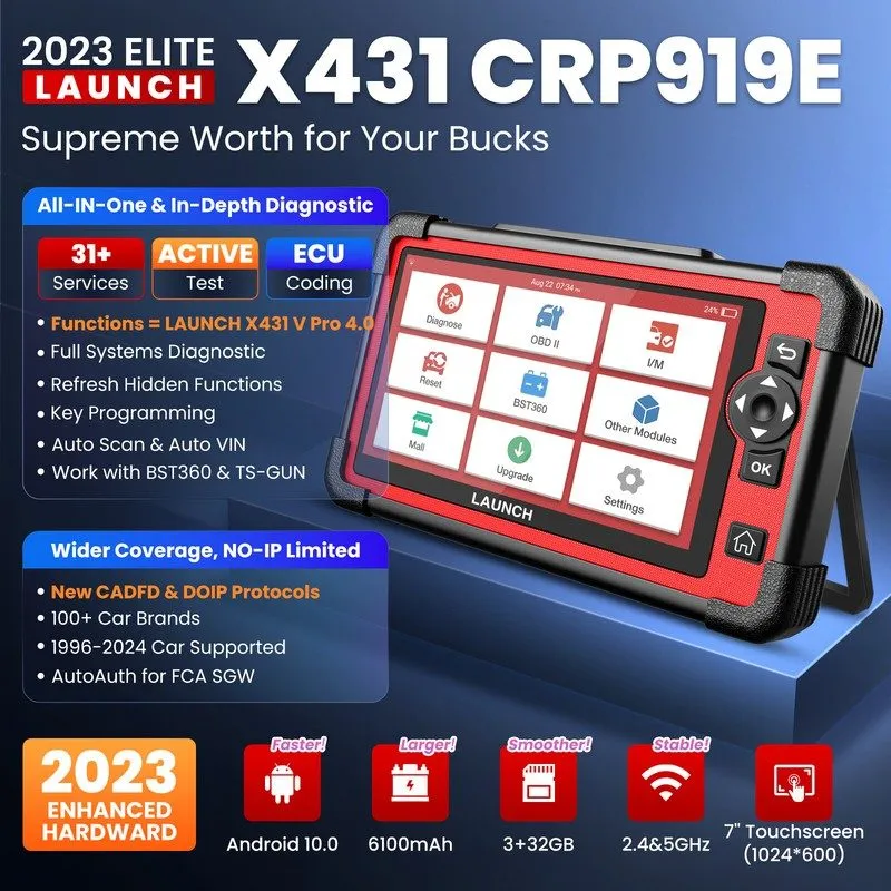 Диагностический сканер LAUNCH CRP919E CRP909E CRP129E PLUS OBD2 Car Diagnostic T — фото лота 2