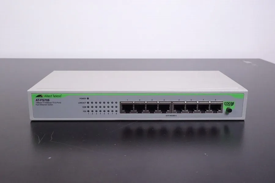 Коммутатор Allied Telesis AT-FS708 PoE 8 Port 10/100Mbps + 1 SFP Switch WORKS