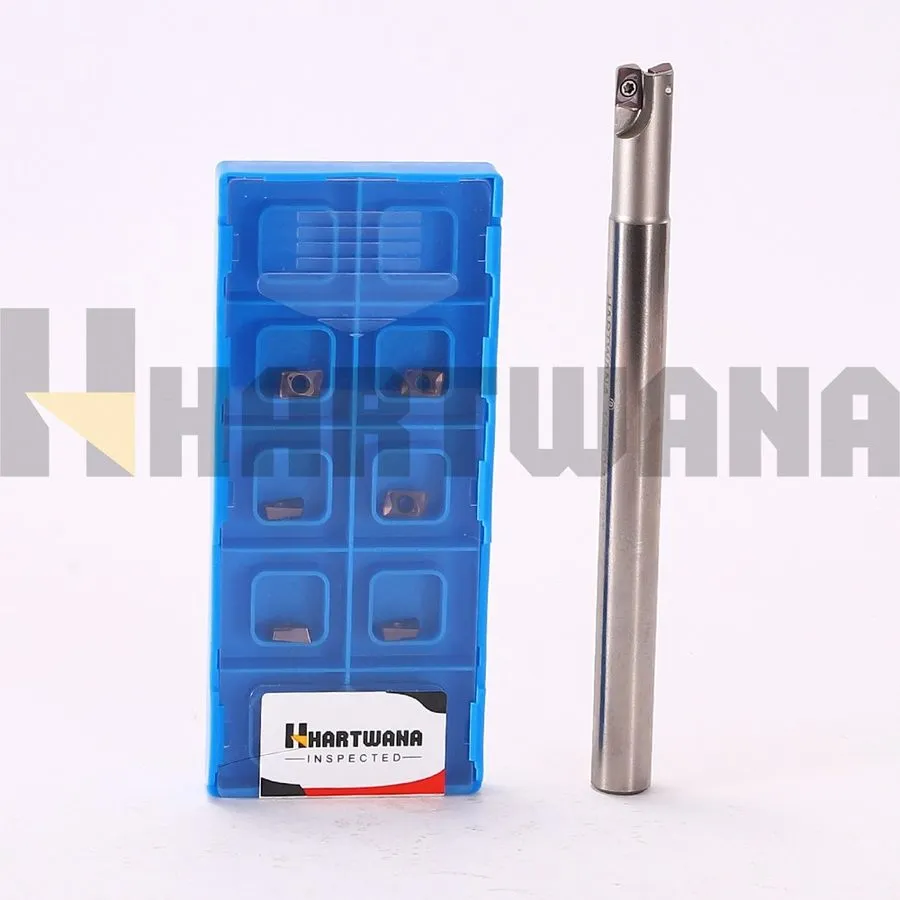 Режущий инструмент 3/8" Indexable End Mill Shank With Carbide Milling Inserts JD — фото лота 1