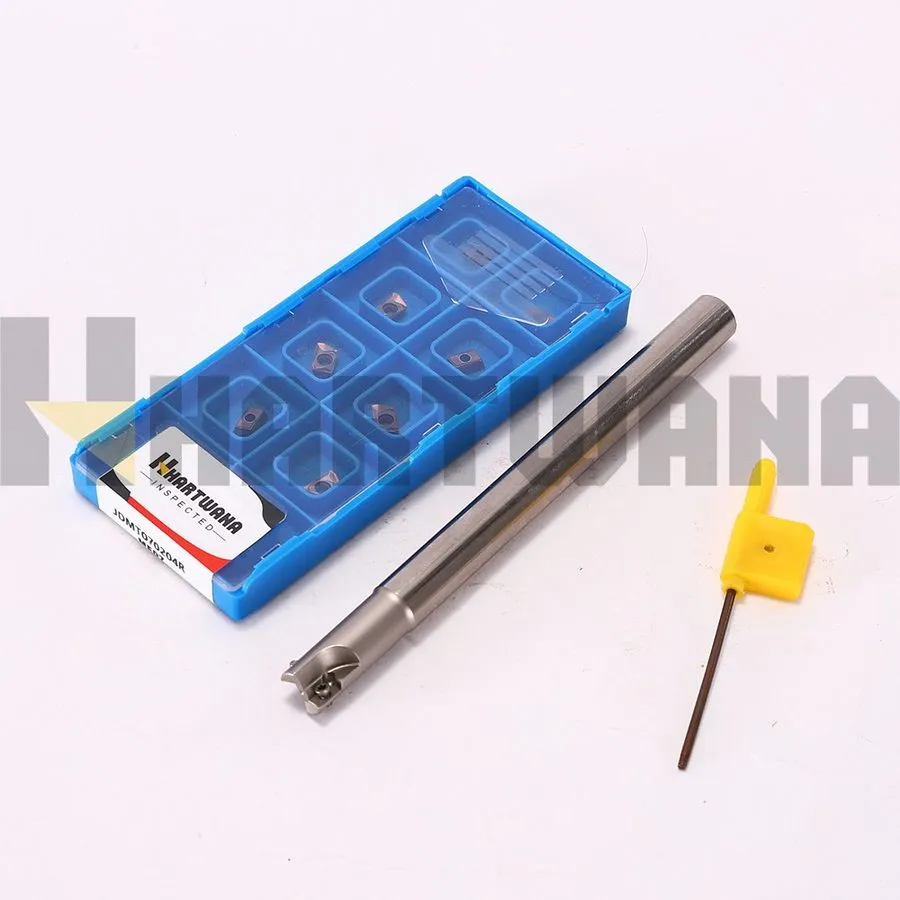 Режущий инструмент 3/8" Indexable End Mill Shank With Carbide Milling Inserts JD — фото лота 2