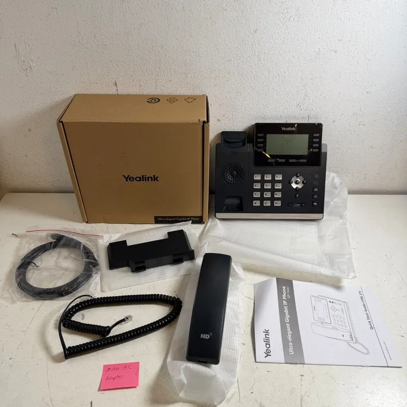 Yealink SIP-T43U Ultra-Elegant Gigabit IP Phone Black VoIP Business Desk Phone