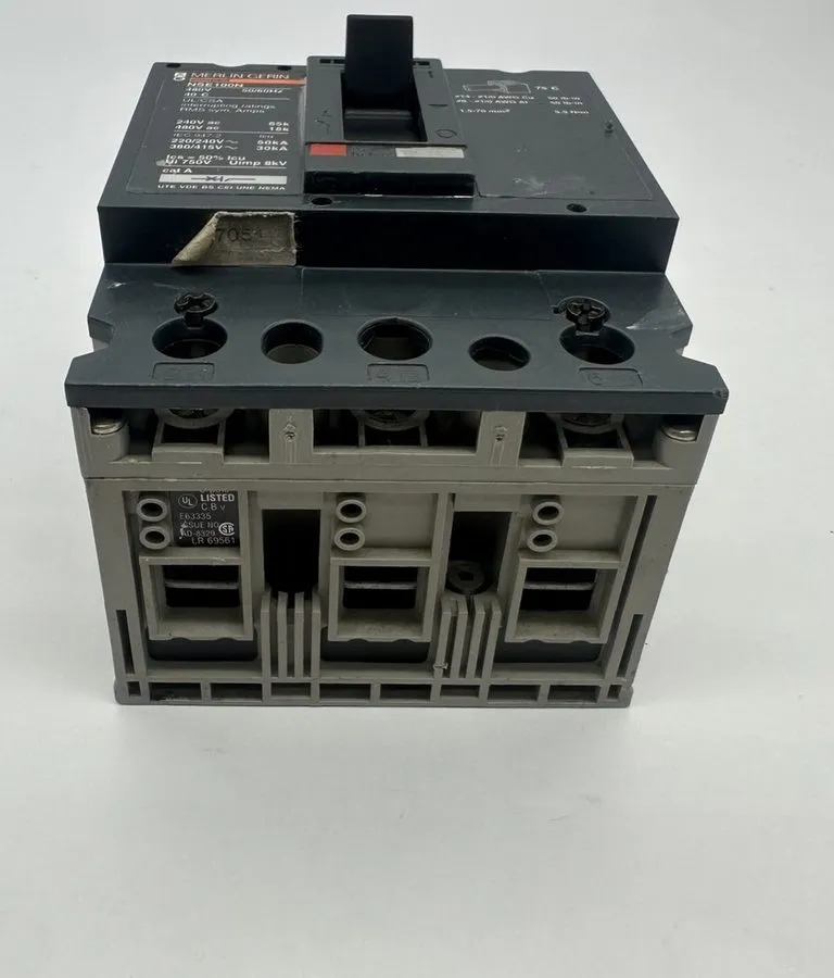 Автоматический выключатель MERLIN GERIN NENL34050 CIRCUIT BREAKER 50 A 3P 480V N — фото лота 1