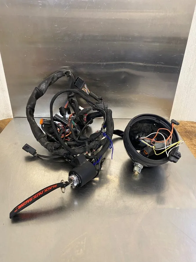 Жгут проводов 1997 Harley Davidson XL1200 Main Wire Harness W/Head Lamp Light Sh
