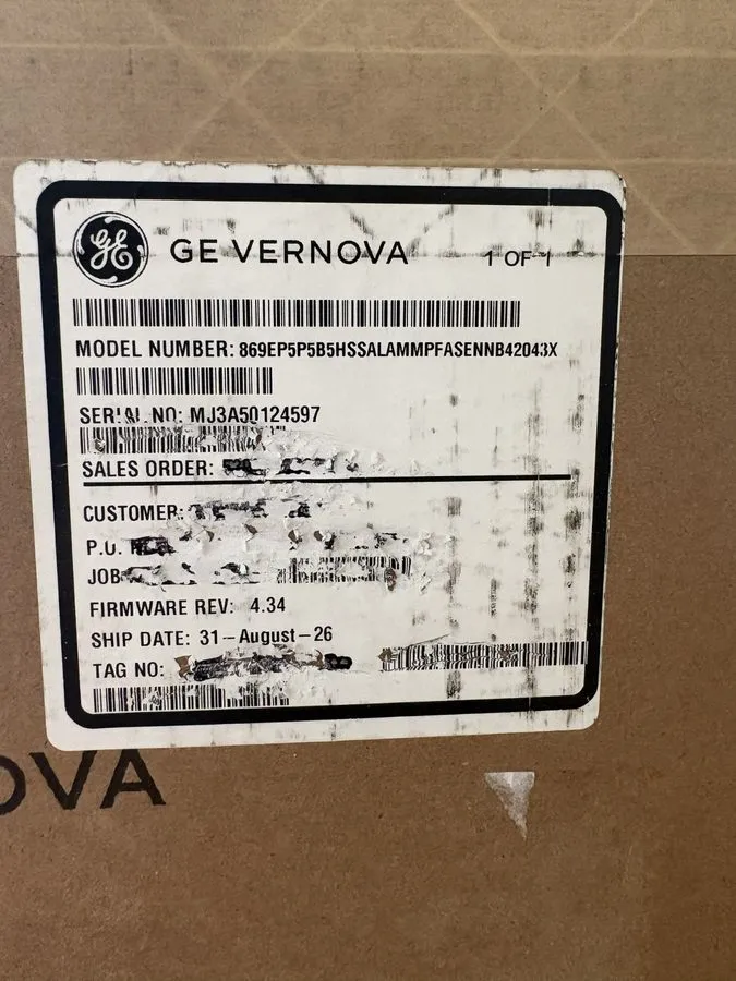 Реле защиты GE Multilin 869 Motor Protection Relay 869-E-P5-P5-B5-H-S-S-A-L-A-M- — фото лота 1