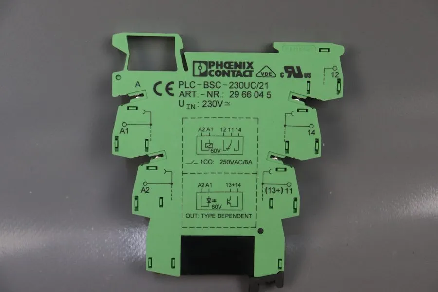Колодка реле Phoenix Contact Relay Socket PLC-BSC-230UC/21 2966045 230 V AC/DC