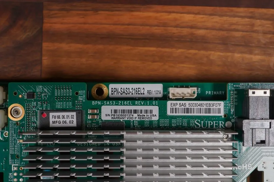 Бэкплейн Supermicro BPN-SAS3-216EL2 24-Bay 2.5" SAS3 Dual Expander Backplane SC2 — фото лота 1