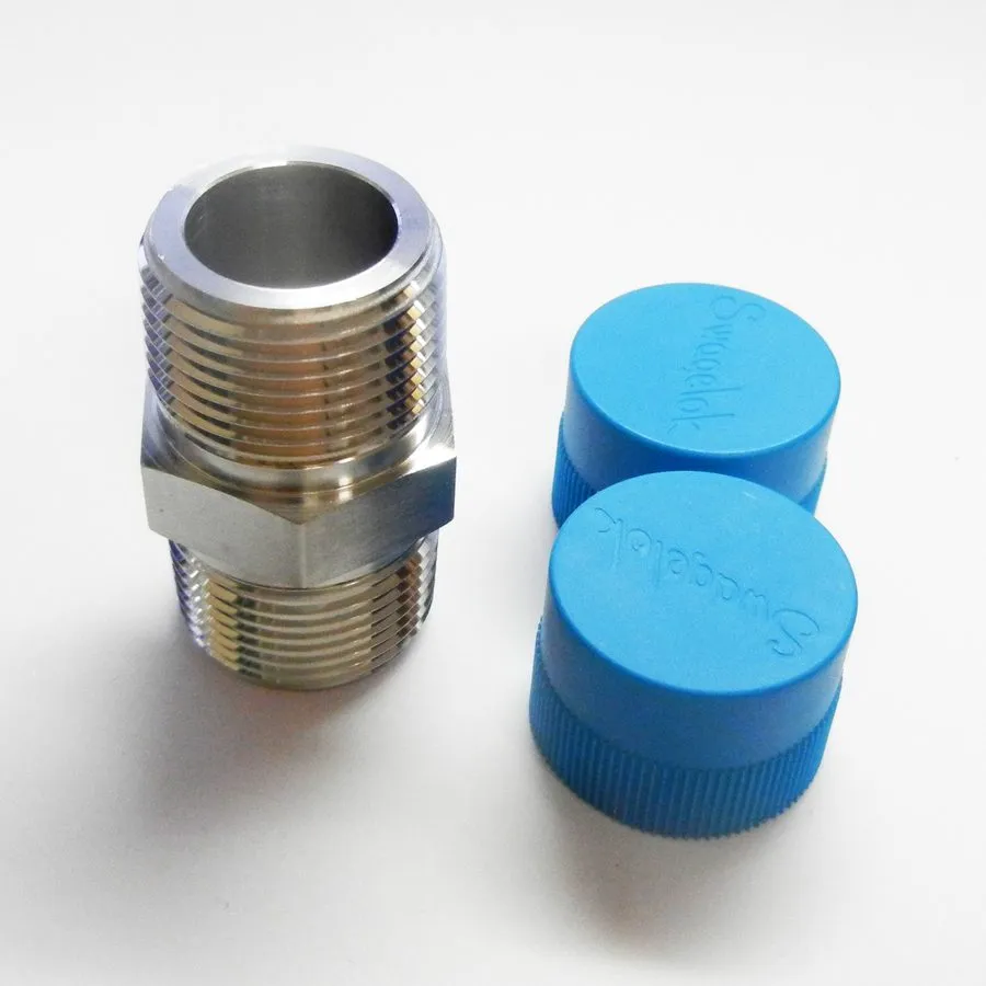 Фитинг Swagelok SS-16-HN Stainless Pipe Fitting Hex Nipple, 1 in Male NPT
