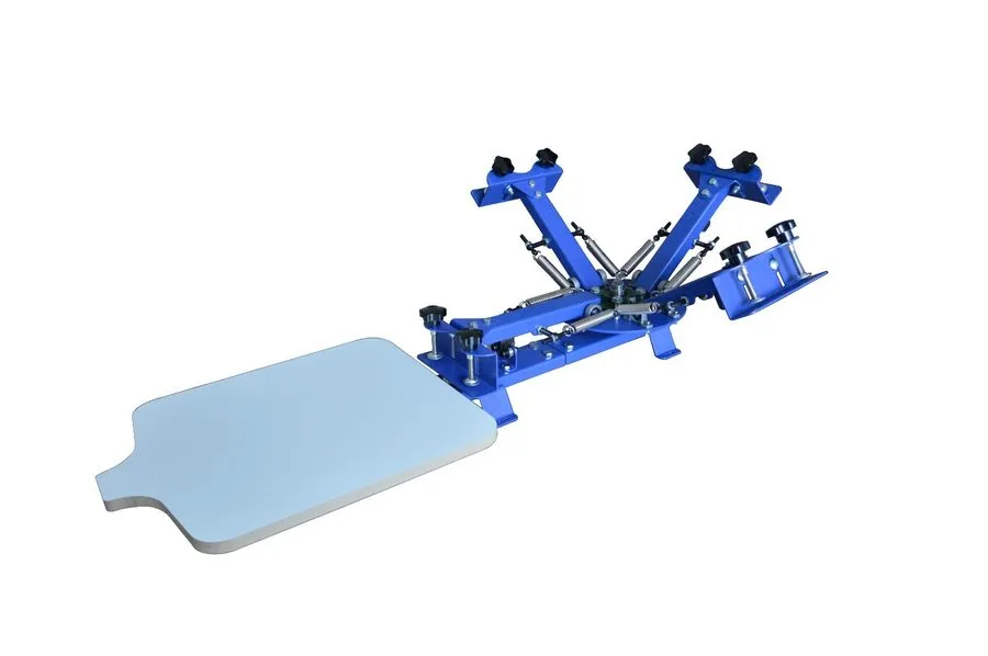 Плата 4 Color 1Station Screen Printing Machine Desktop Press Printer Shirt Press