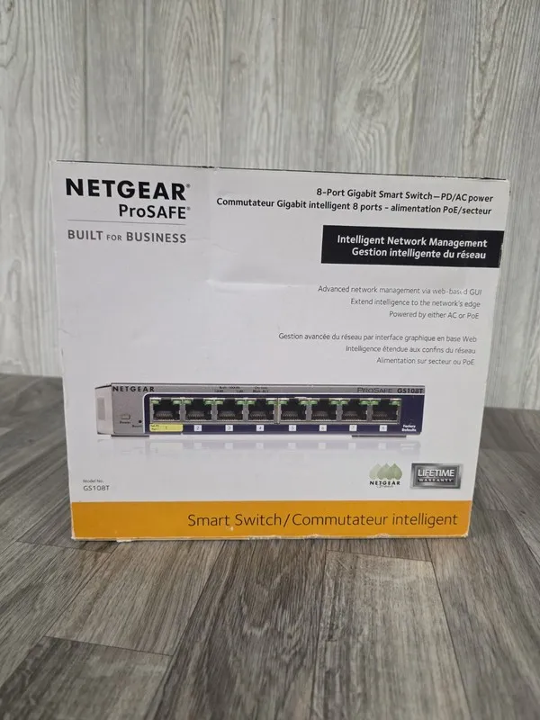 Коммутатор NetGear ProSafe GS108T v2 8-Ports External Ethernet Switch FREE S/H