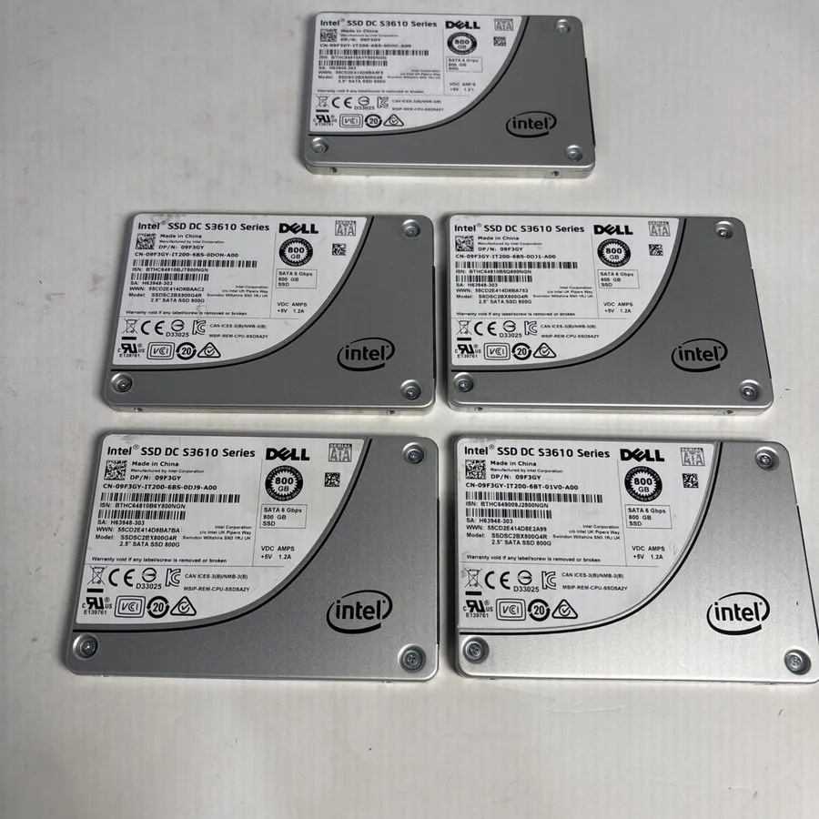 SSD-накопитель 09F3GY DELL /Intel DC S3610 Series SSDSC2BX800G4R 800GB 2.5 inch 