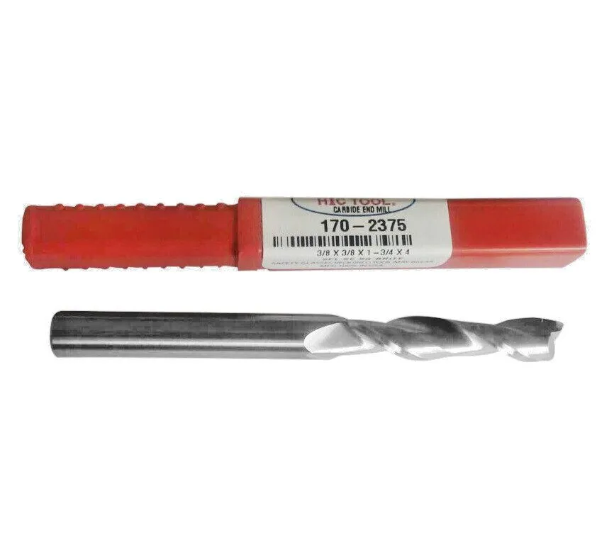 Режущий инструмент 3/8" 2 FLUTE EXTRA LONG LENGTH CARBIDE END MILL 1-3/4" FL X 4