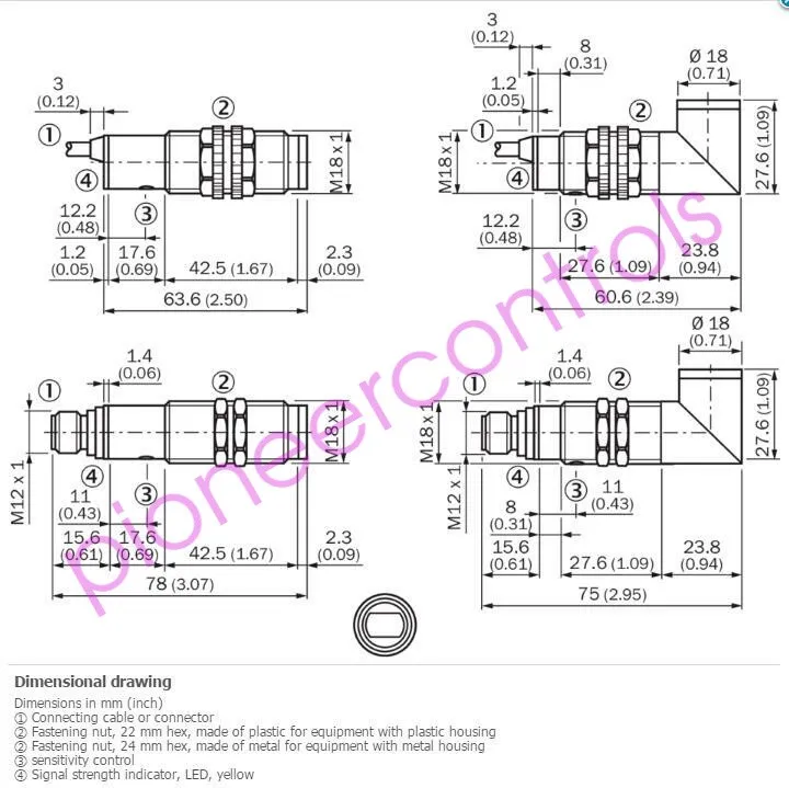 Датчик приближения SICK VTF18-3N5340 Photoelectric Proximity Sensor NPN Kd