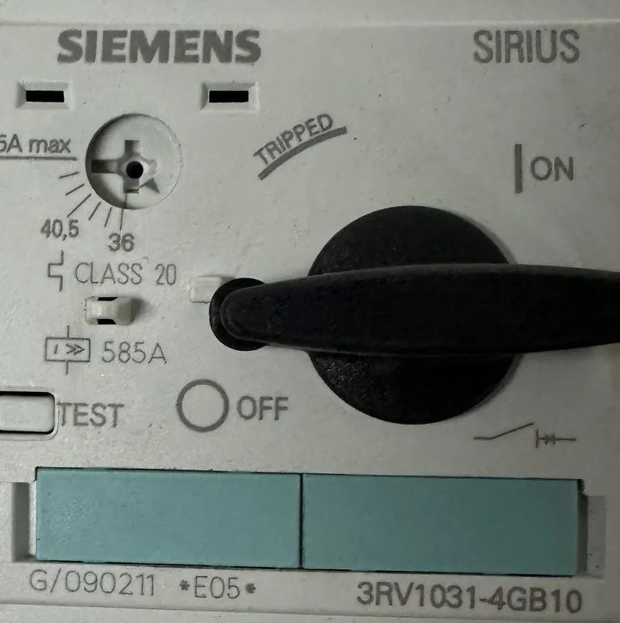 Автоматический выключатель Siemens 3RV1031-4GB10 Motor Protection Circuit Breake