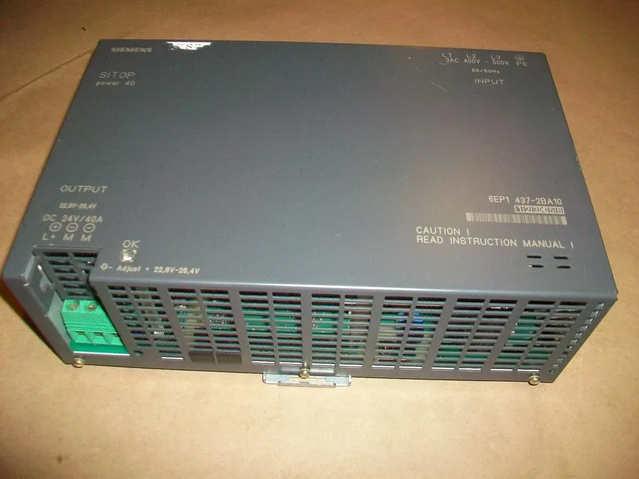 Блок питания Siemens Sitop Power 40 6EP1 437-2BA10 Power Supply 24V DC 40A