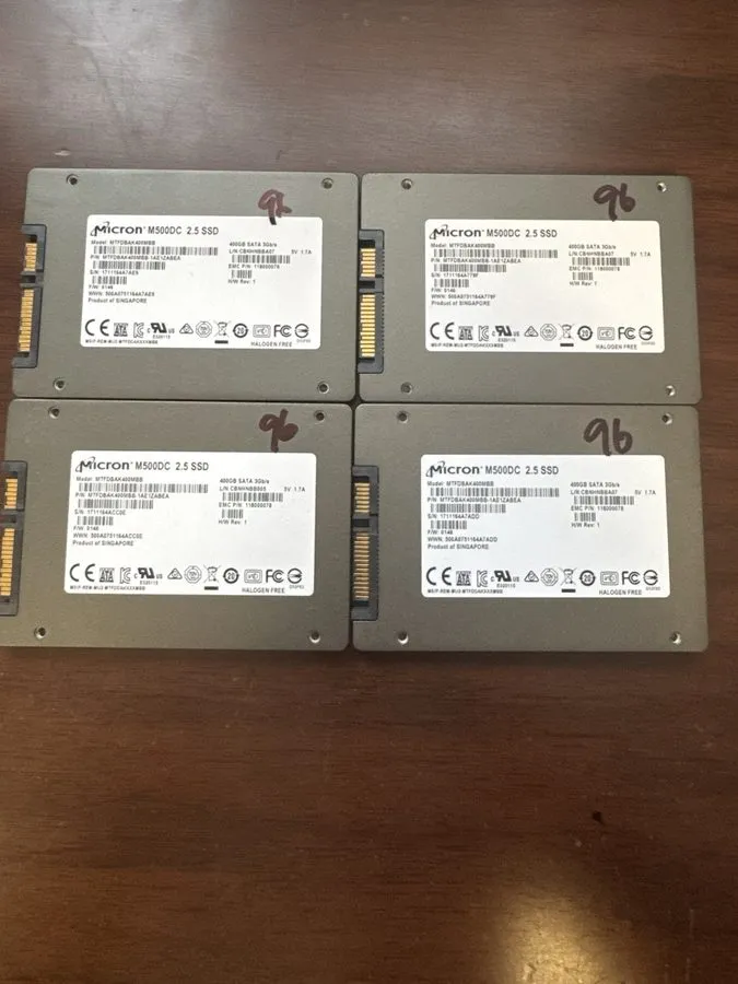 Сервер Micron 400GB SSD SATA 2.5" Laptop Server Desktop PC Hard Drive MTFDBAK400